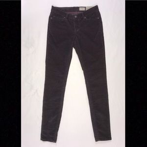 All Saints Ashby Low Rise Skinny Corduroy Jeans 26 Y2K